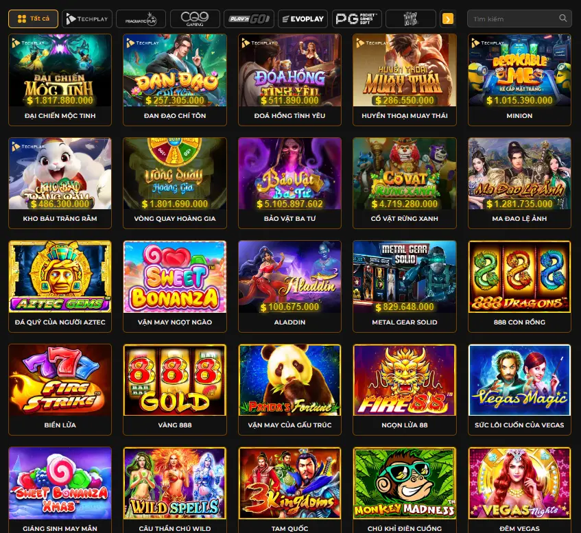 Các loại Slots tại Debet