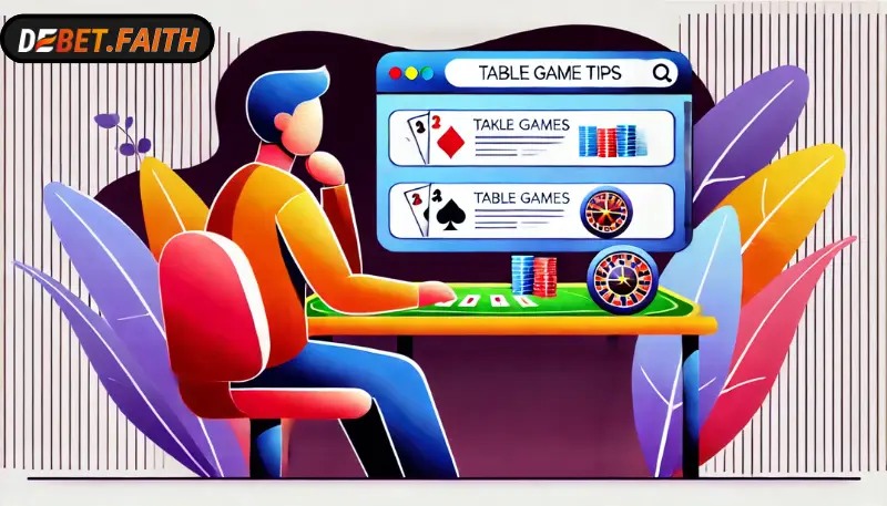 Mẹo Chơi Table Games Hiệu Quả Tại Debet