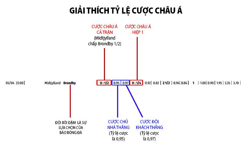 Giải thích tỷ lệ cược châu Á