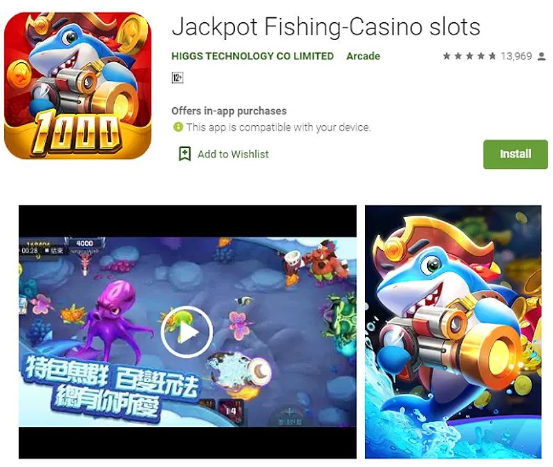 Hình ảnh game Jackpot Fishing với mục tiêu săn cá để giành chiến thắng.