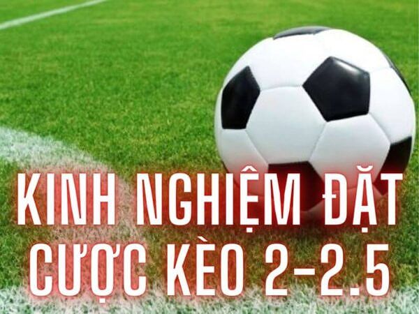 Kinh nghiệm đặt cược kèo 2-2.5